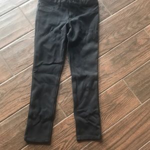 Girls Black Jeggings  Size 8